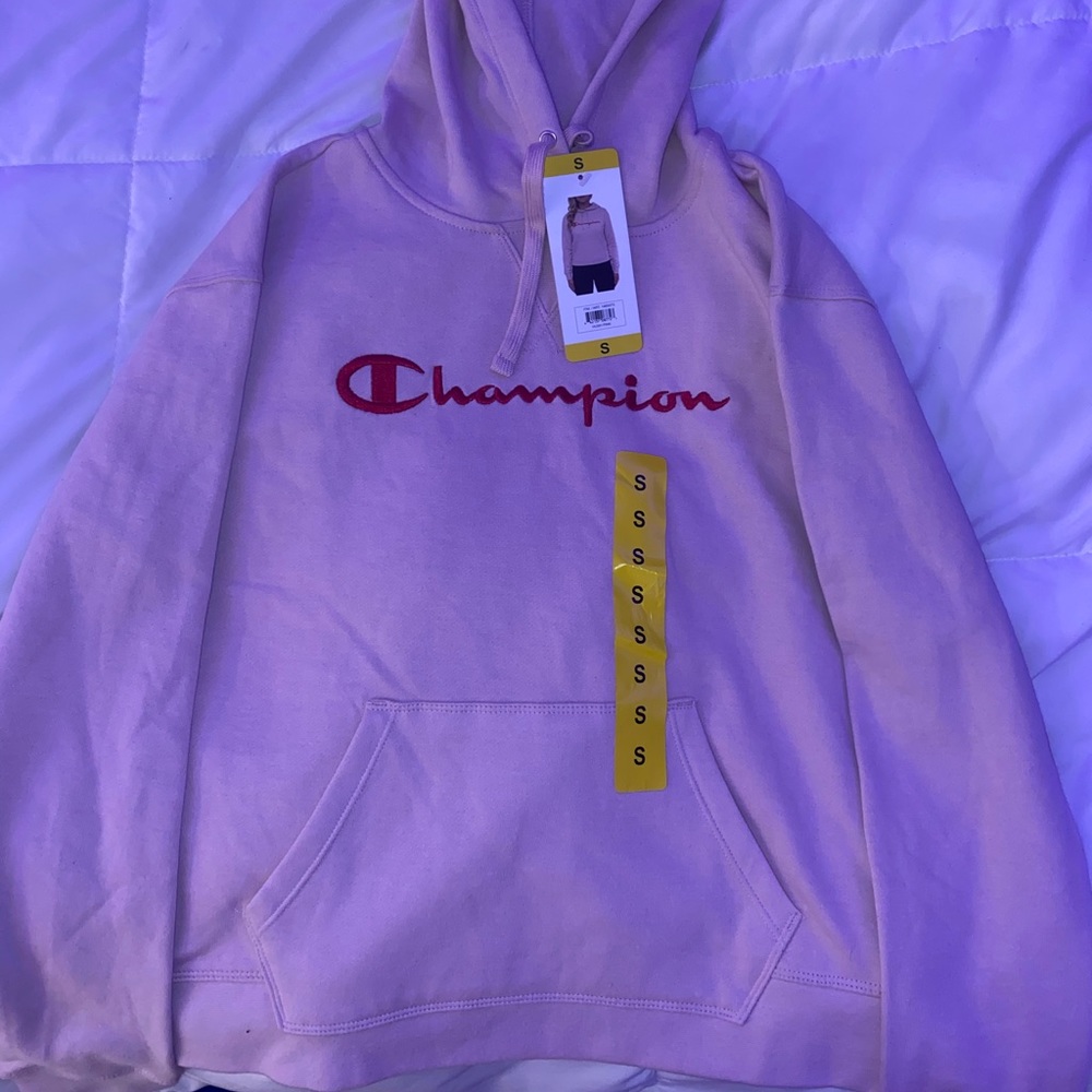 Pink champion hoodie